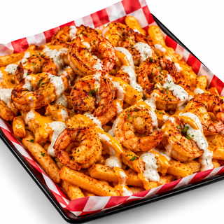 SHRIMP OVER FRIES
